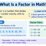 What Is a Factor in Math?